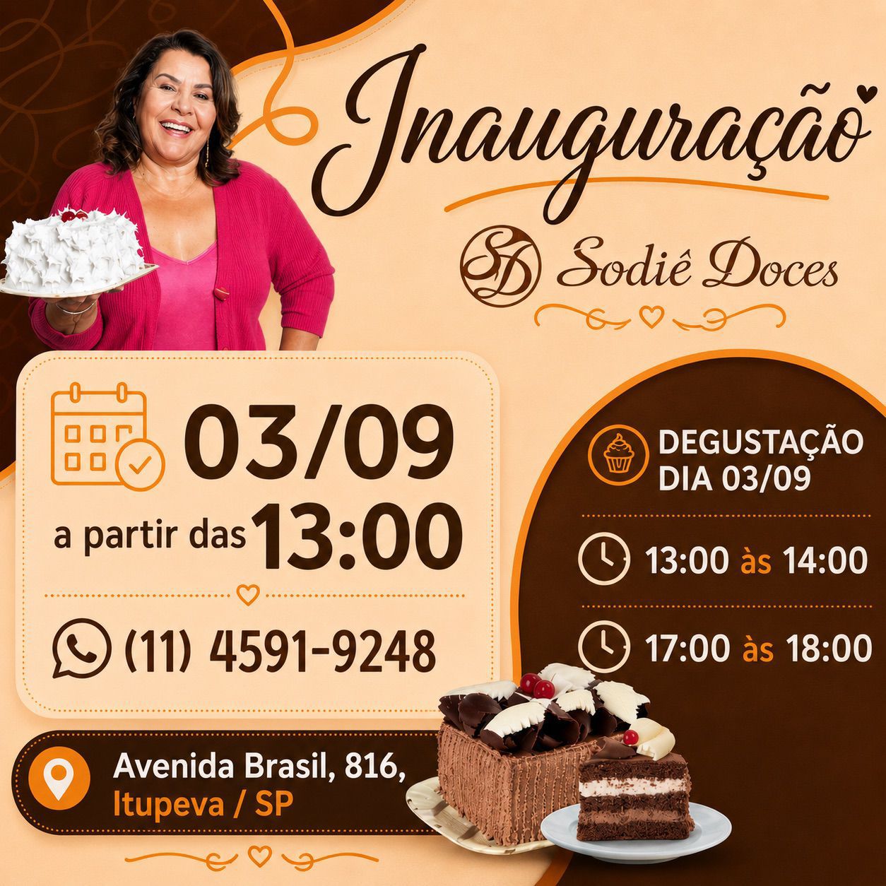 Sodiê Doces inaugura unidade em Itupeva nesta quarta-feira (3)